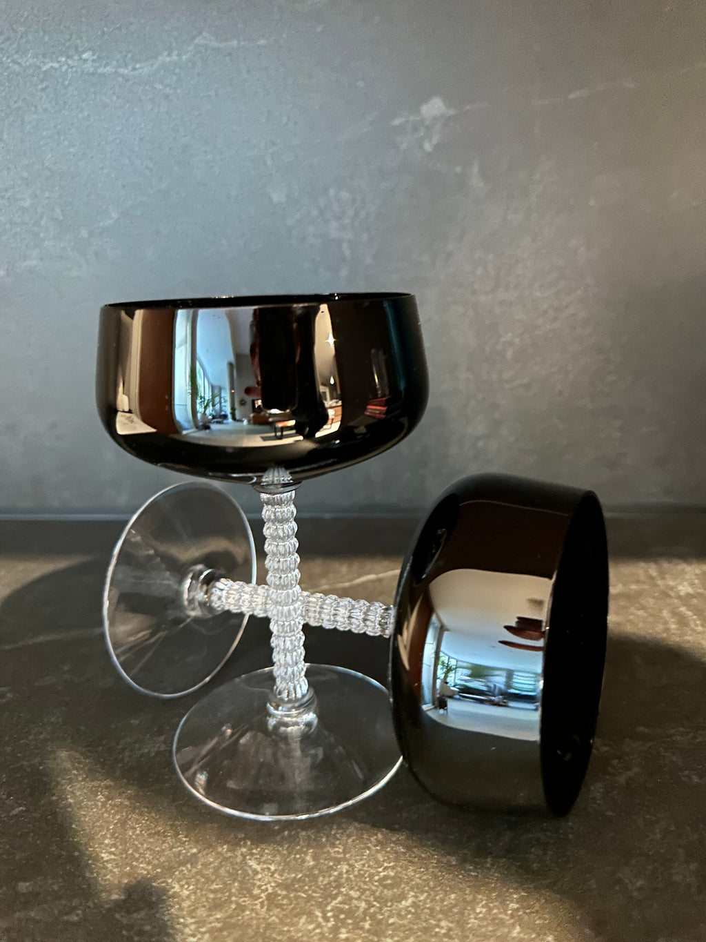 Vintage Coupe Glass Set