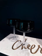 Vintage Coupe Glass Set