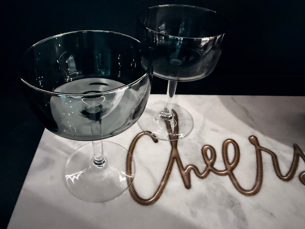 Vintage Coupe Glass Set