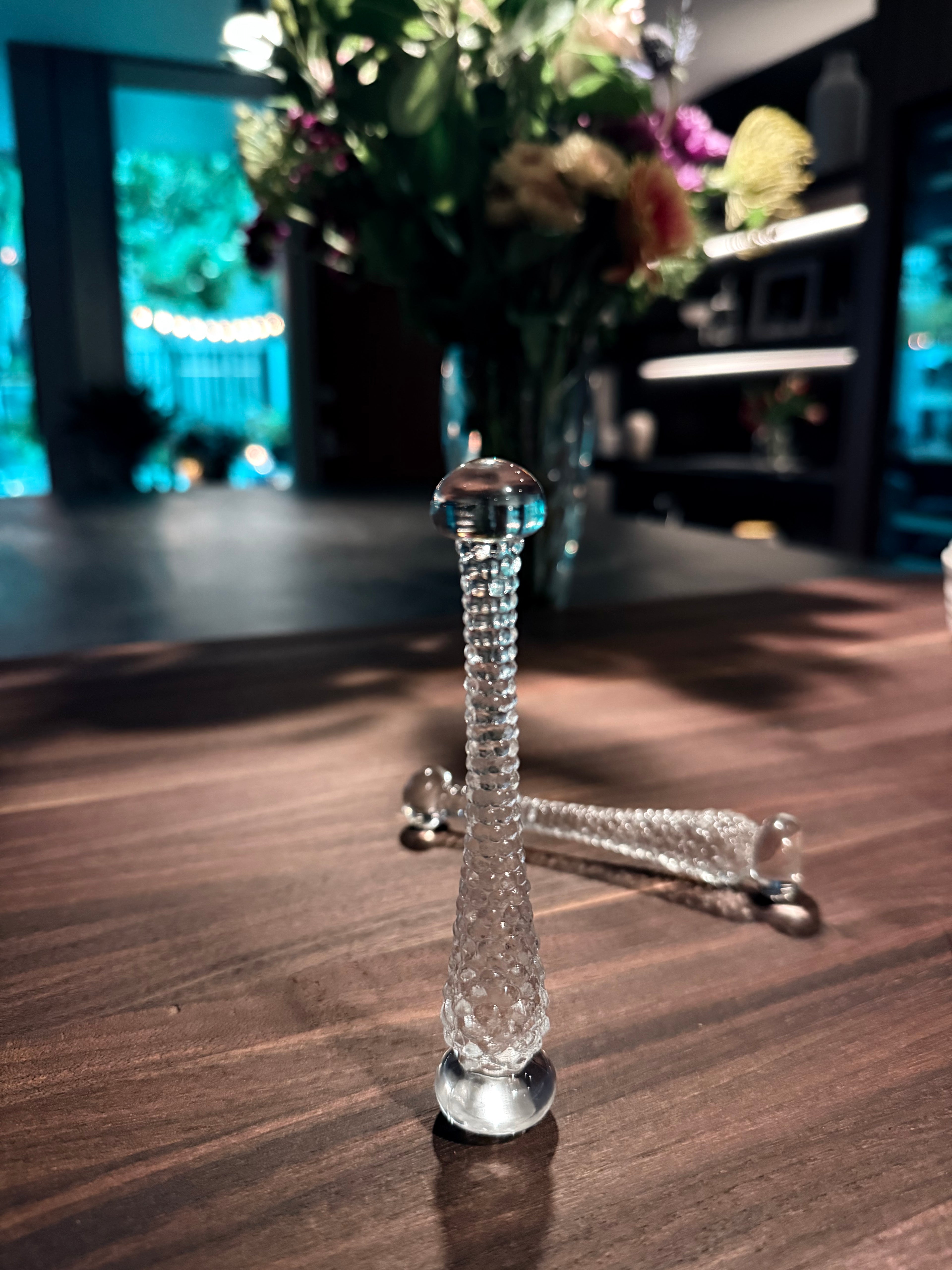 Vintage Textured Crystal Muddler