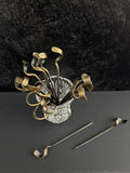 Twisted Steel Cocktail Picks - Set of 2