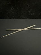 Sterling Silver Spike Hand Forged Cocktail Picks - Set of 2