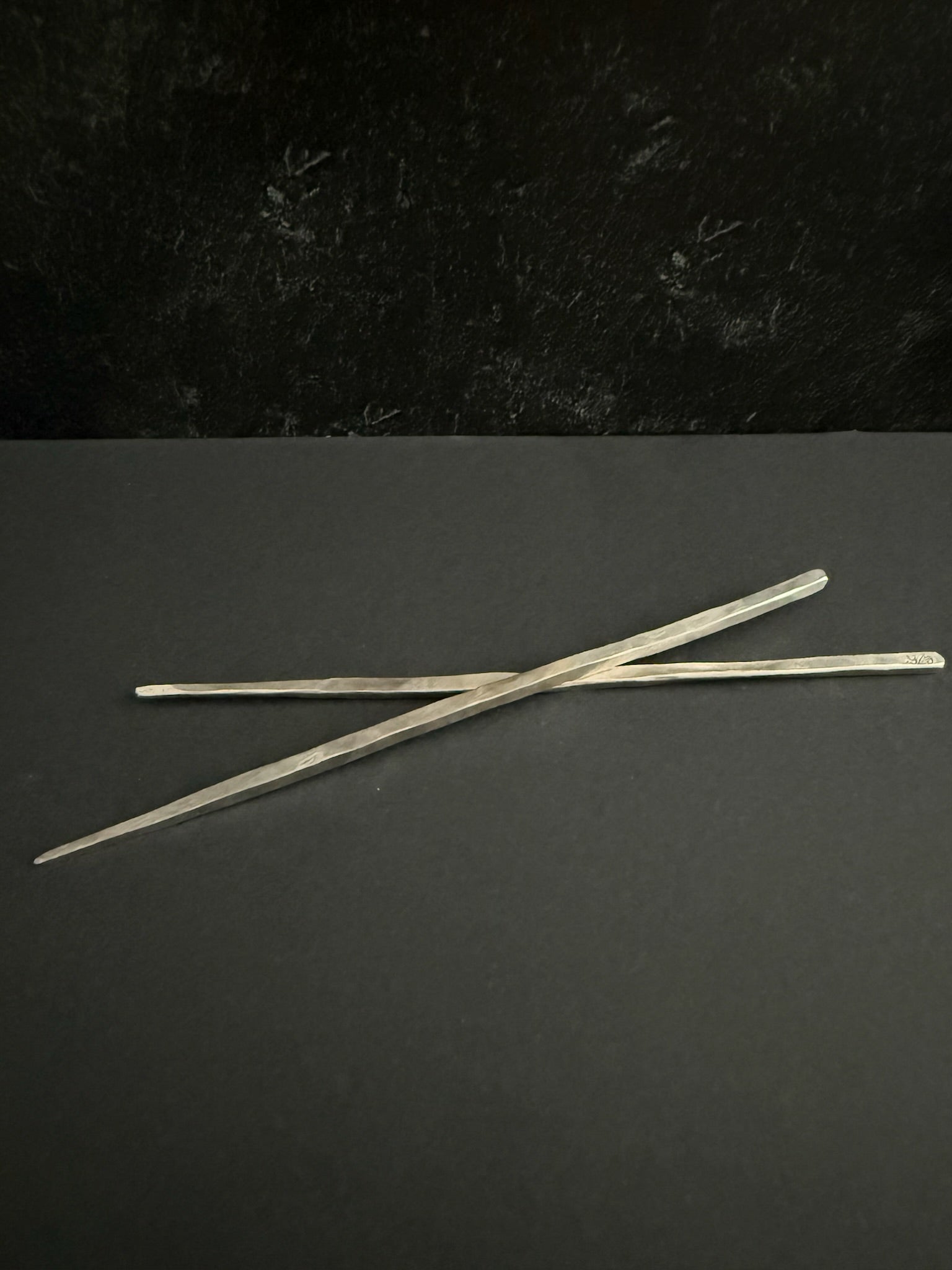 Sterling Silver Spike Hand Forged Cocktail Picks - Set of 2