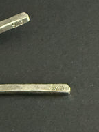 Sterling Silver Spike Hand Forged Cocktail Picks - Set of 2