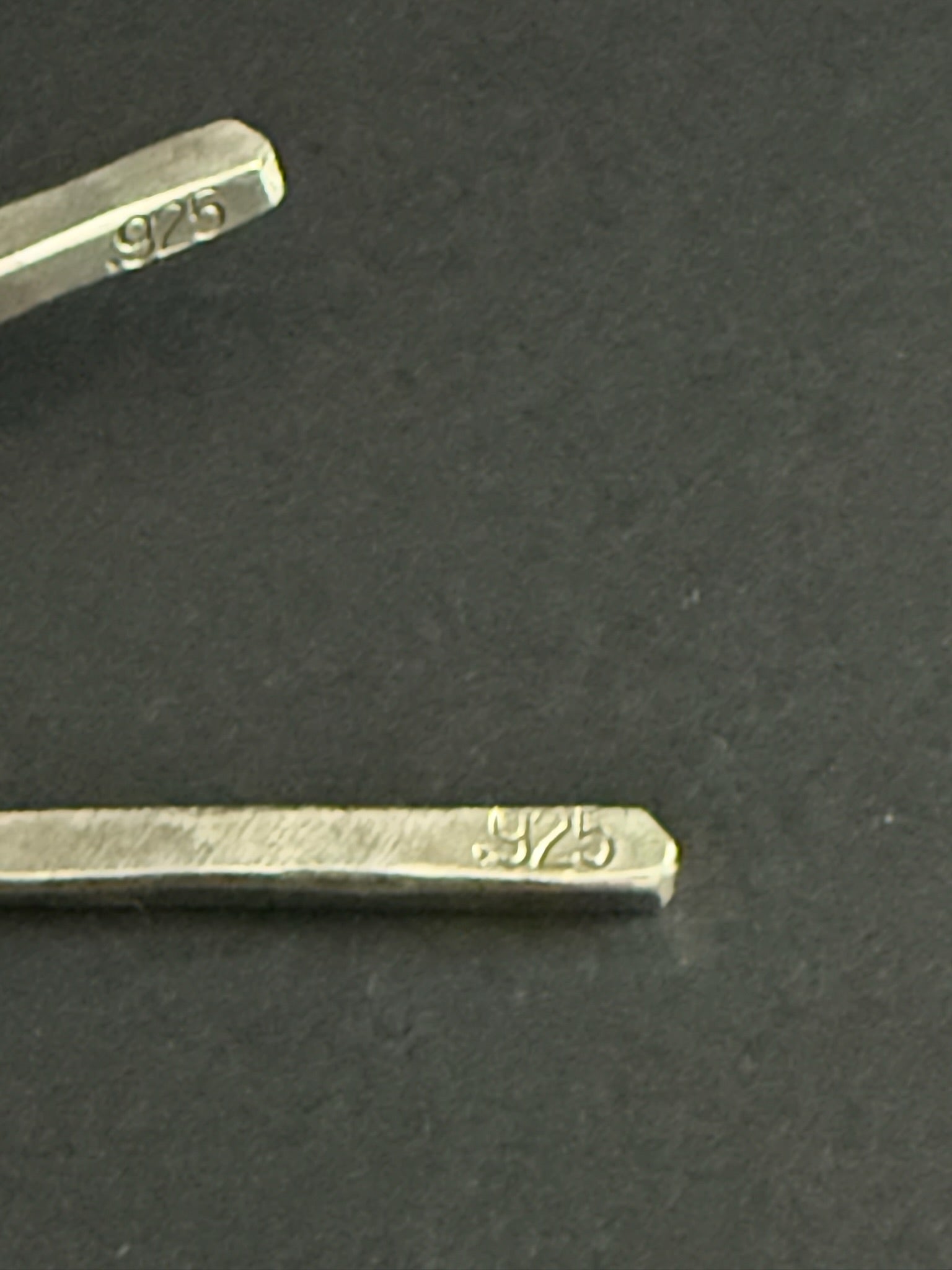 Sterling Silver Spike Hand Forged Cocktail Picks - Set of 2