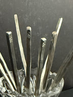 Sterling Silver Spike Hand Forged Cocktail Picks - Set of 2