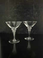 Diamond Martini Glasses