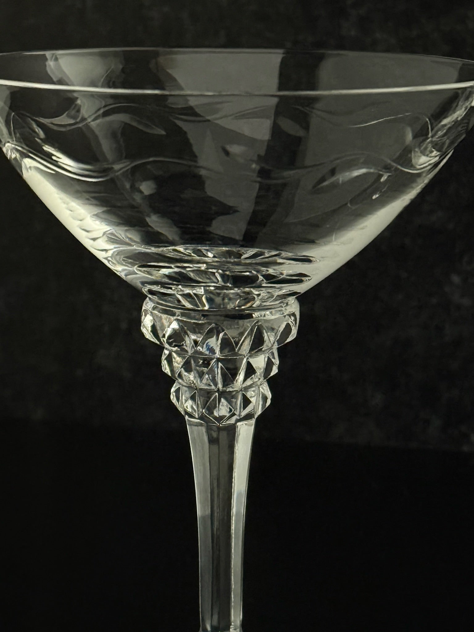 Diamond Martini Glasses