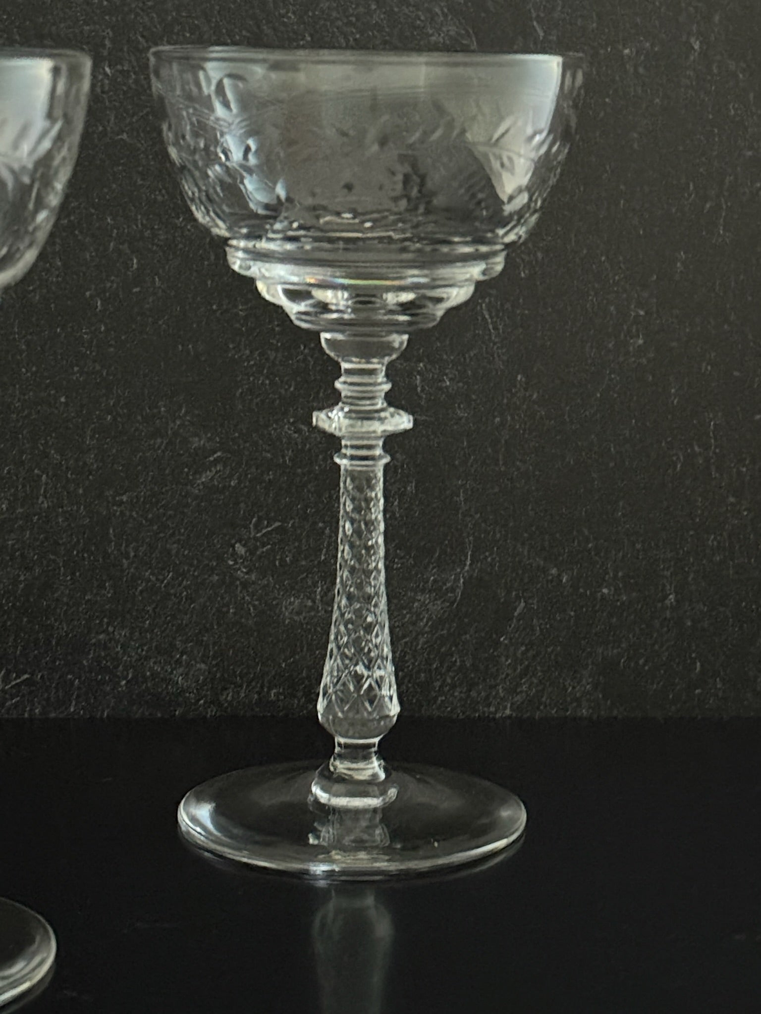 Lattice Nick & Nora Glasses