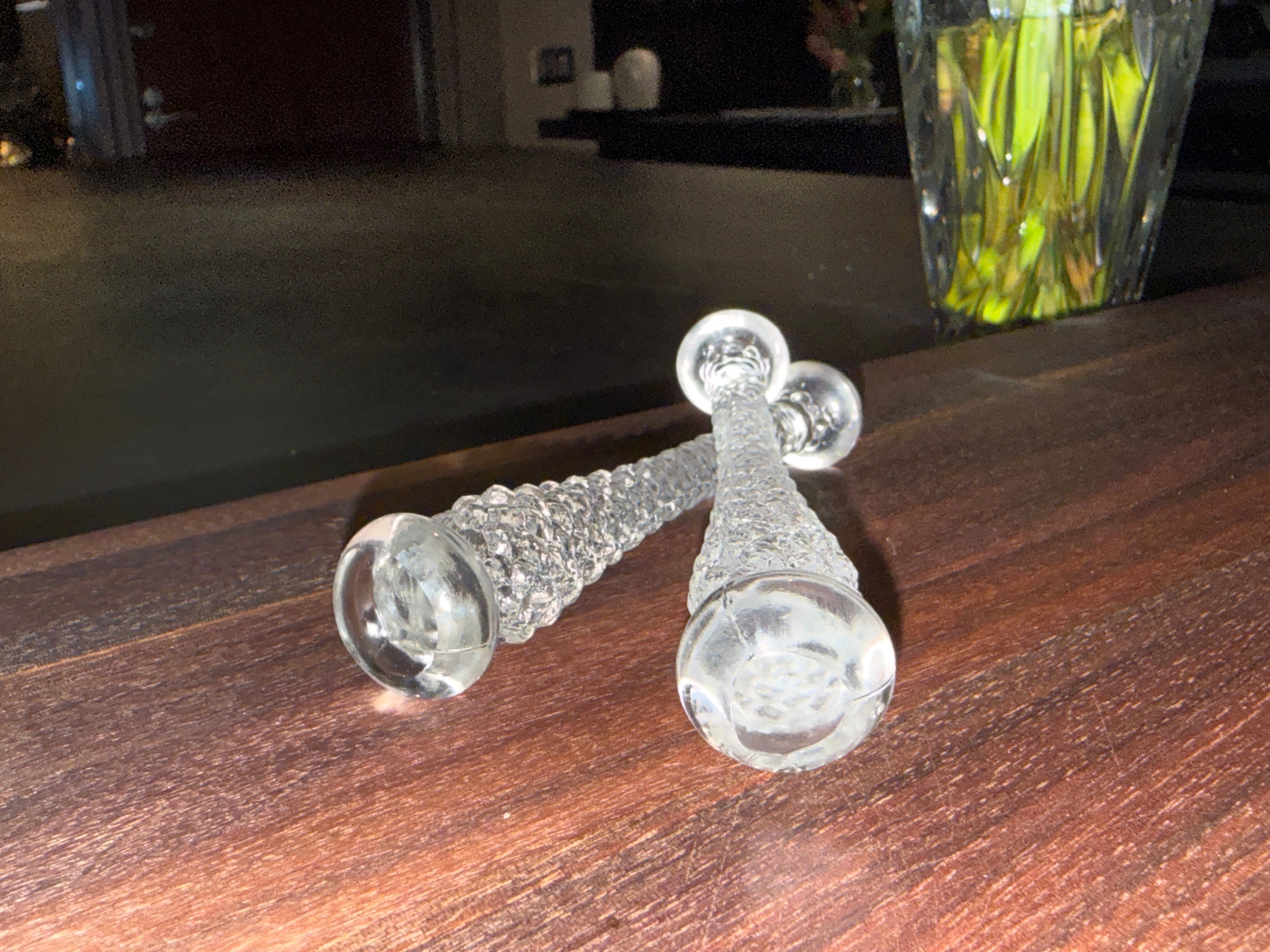 Vintage Textured Crystal Muddler