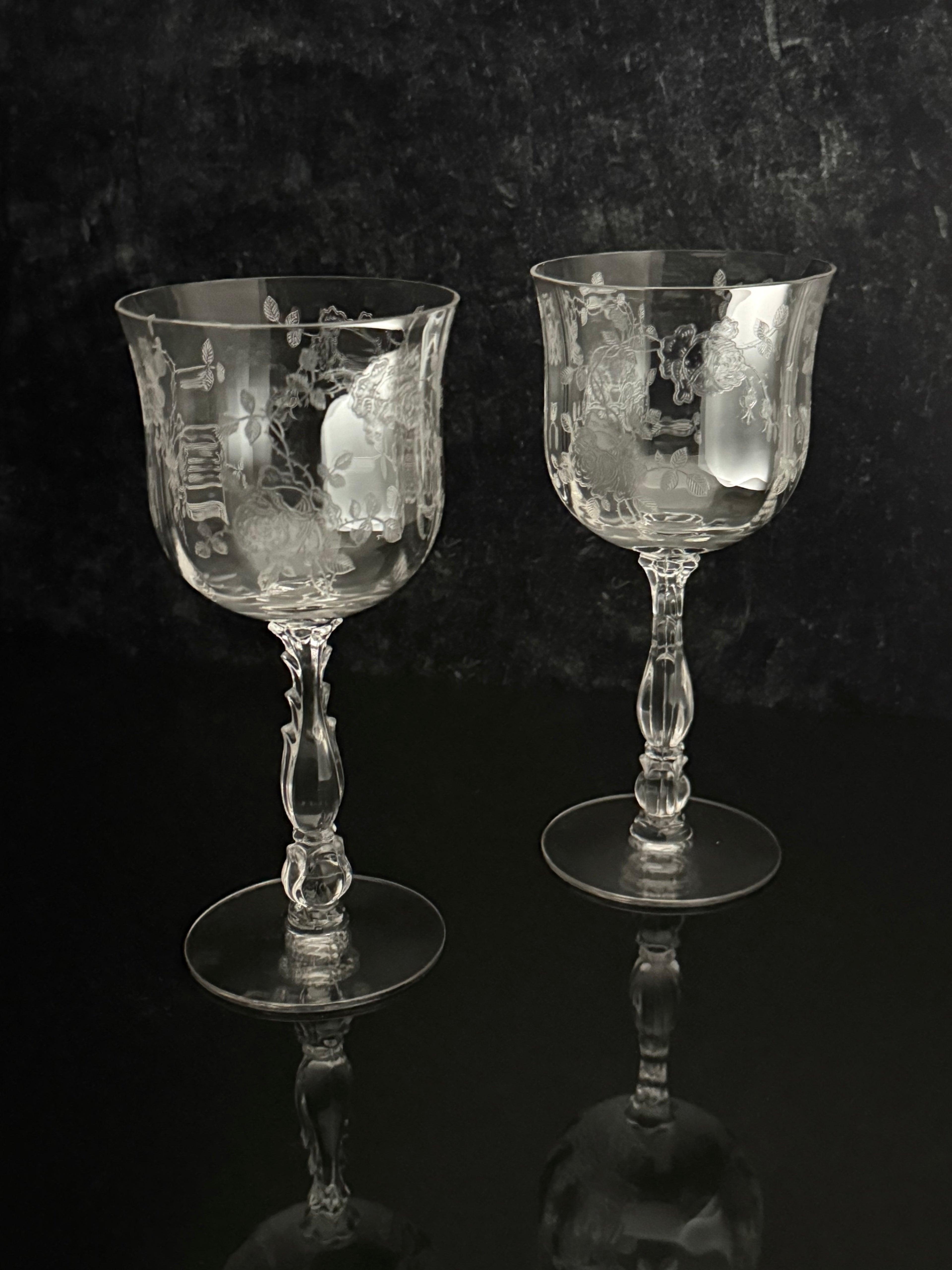 Rose Wine Glasses