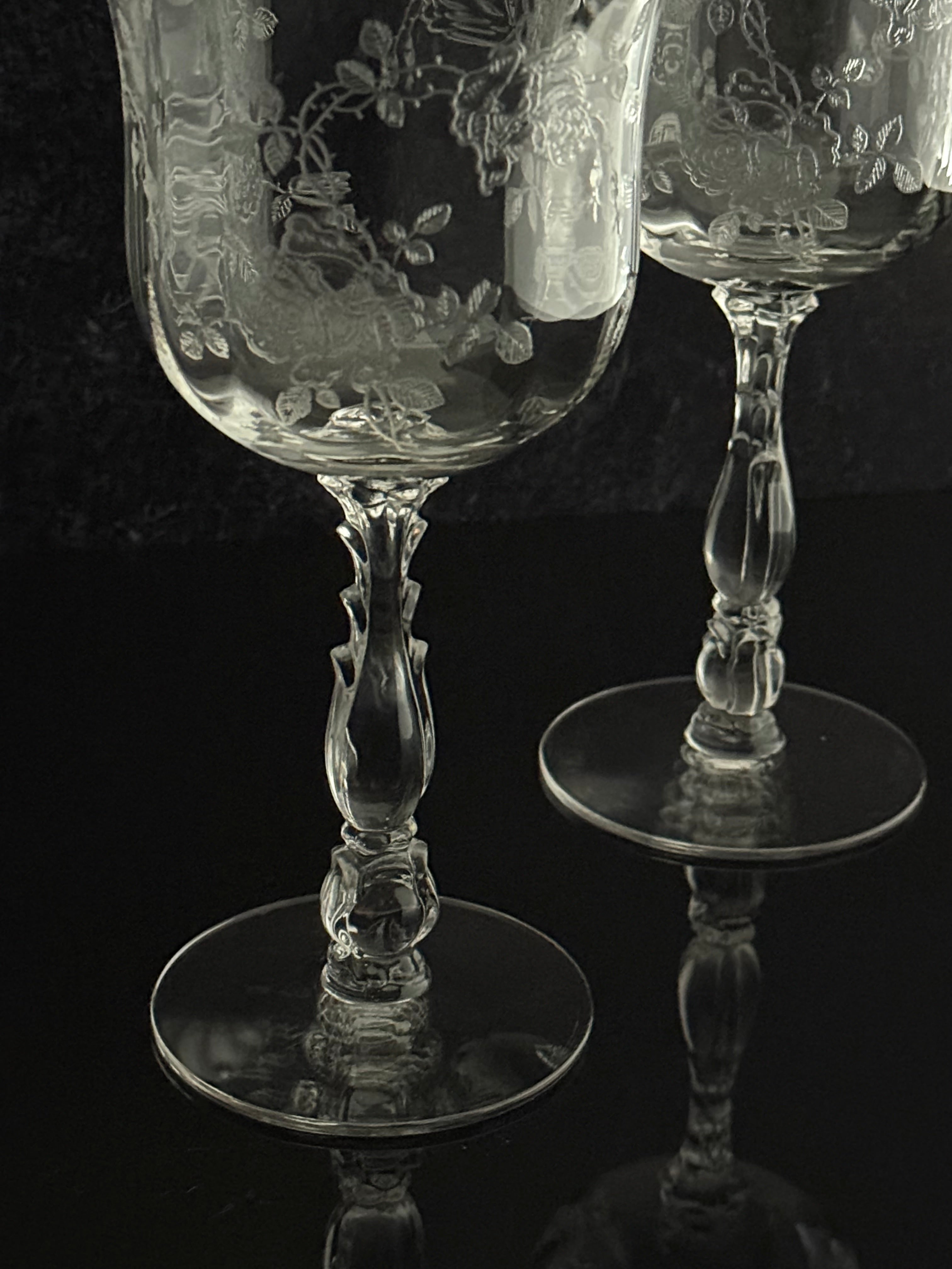 Rose Wine Glasses