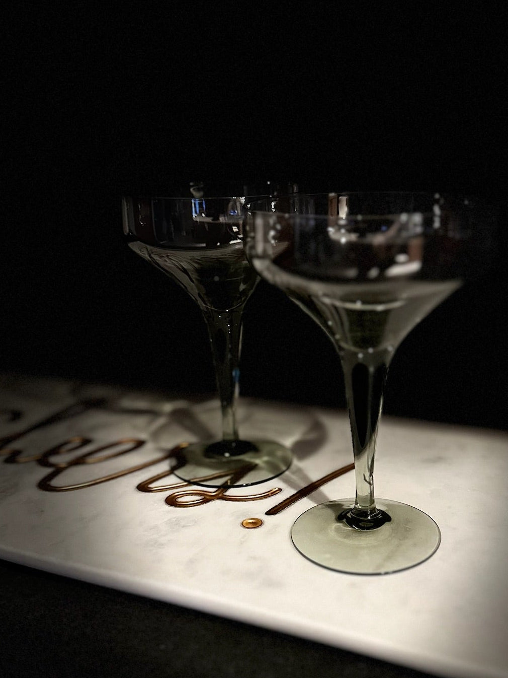 Vintage Coupe Glass Set